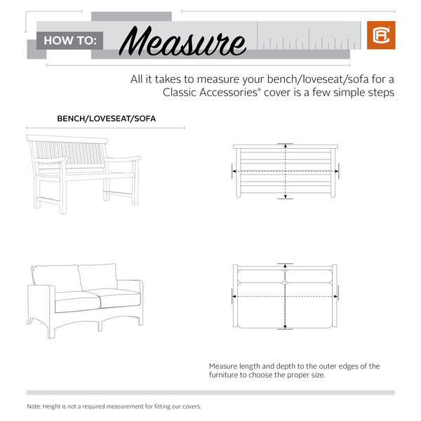 Veranda Water-Resistant 104 Inch Patio Sofa/Loveseat Cover